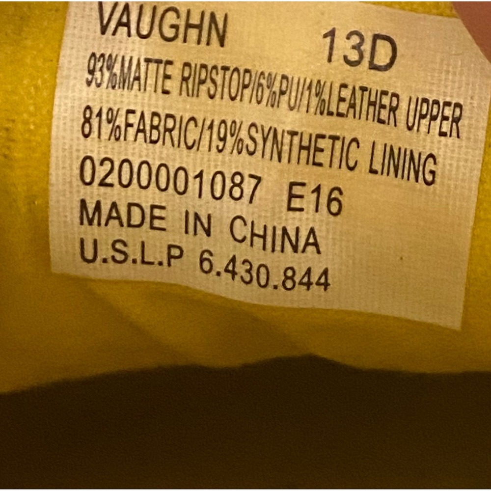 Polo Ralph Lauren Vaughn Ripstop Canvas Sneakers Black Yellow Men's 13D - Picture 8 of 8